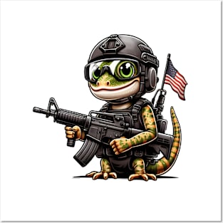 Tactical Gecko Posters and Art